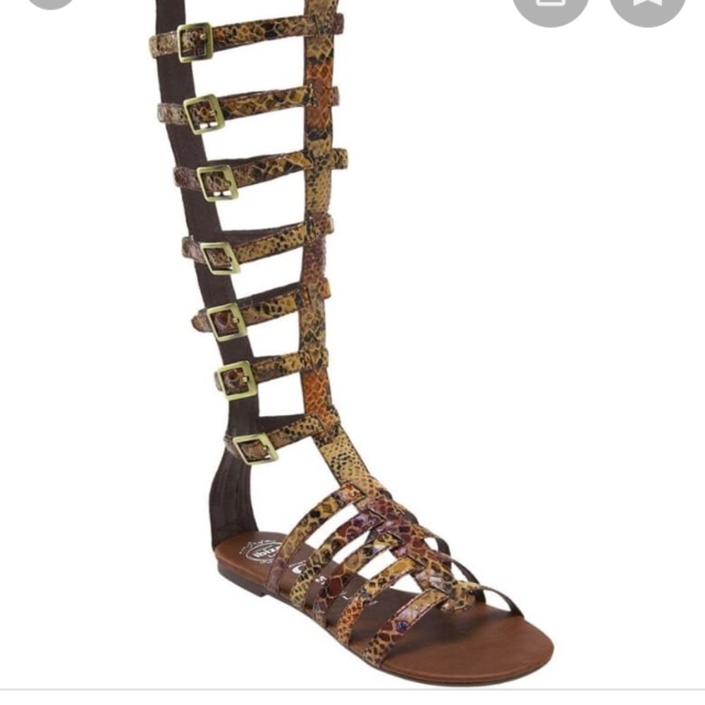 FINAL PRICE Jeffrey Campbell Snakeskin Gladiators